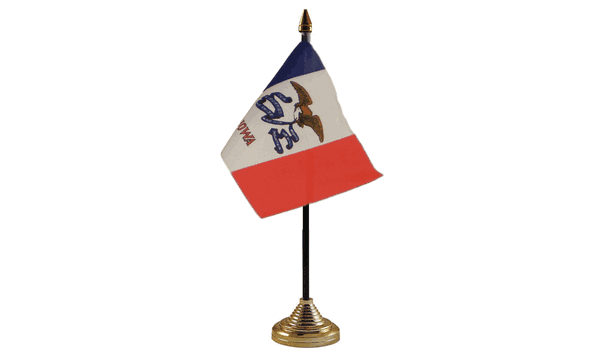 Iowa Table Flags